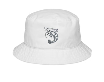 Embroidered Shrimp Bucket Hat - Coastal Cotton Twill