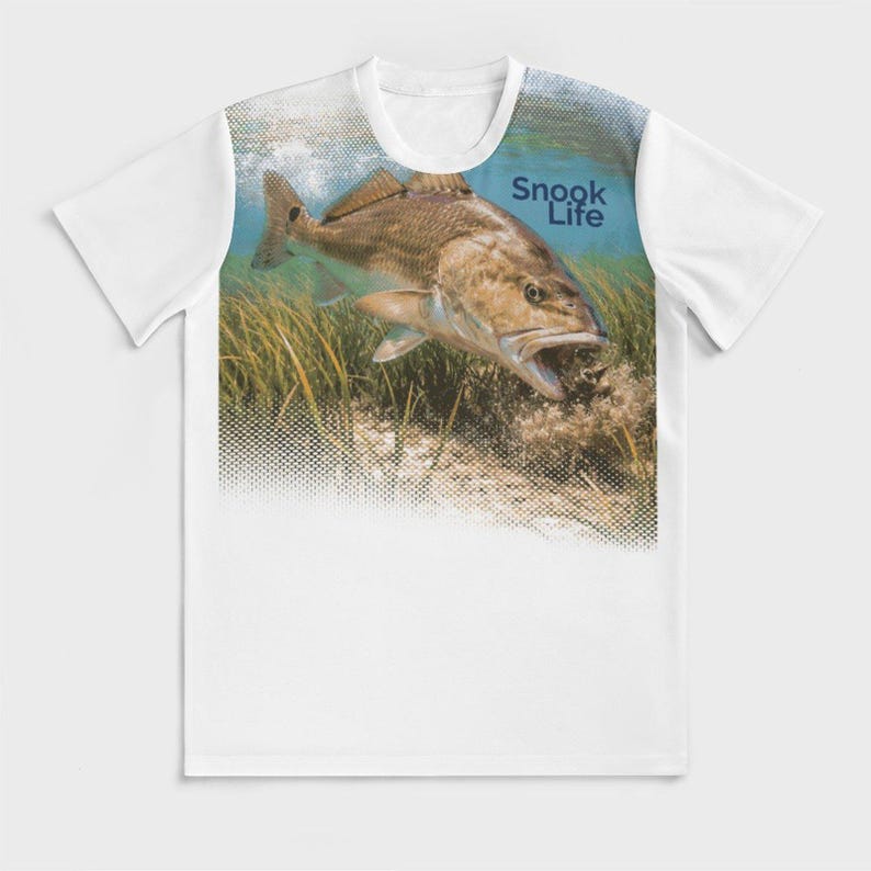 Snook Life™ - Redfish - Ice Silk Cooling Short Sleeve Men’s Shirt - Etsy