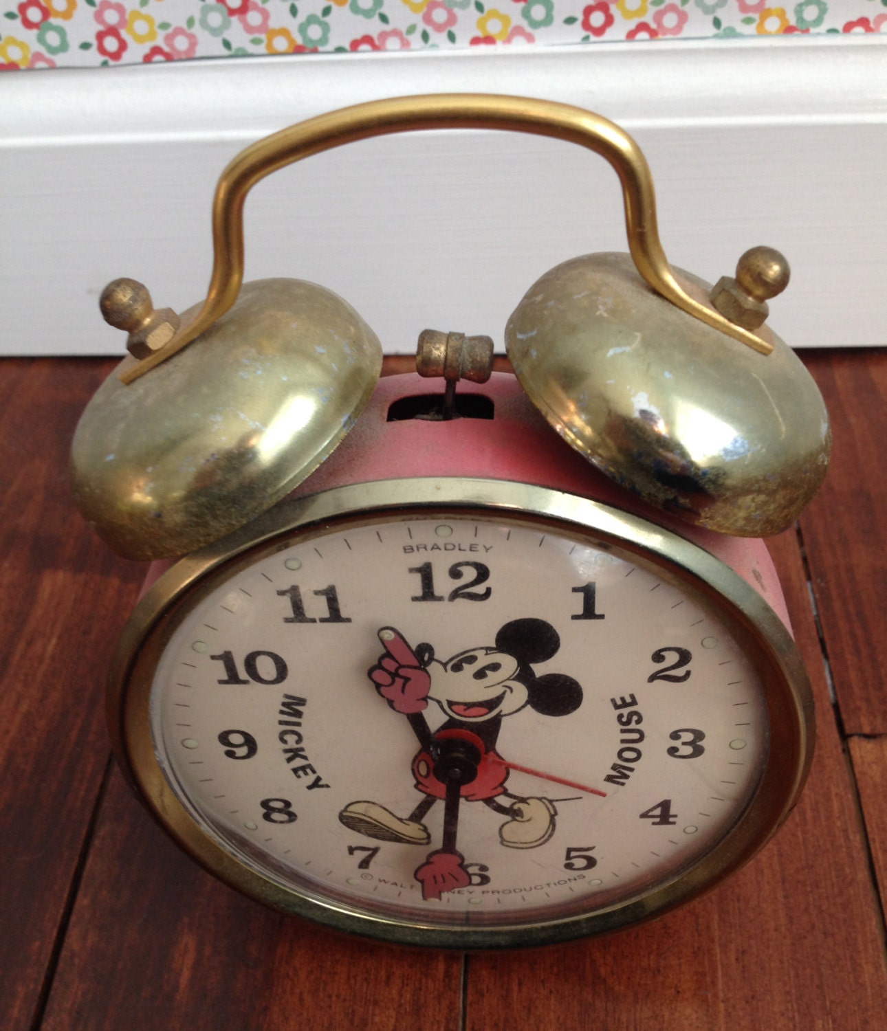 Vintage 1950's Mickey Mouse Alarm Clock by Bradley Etsy