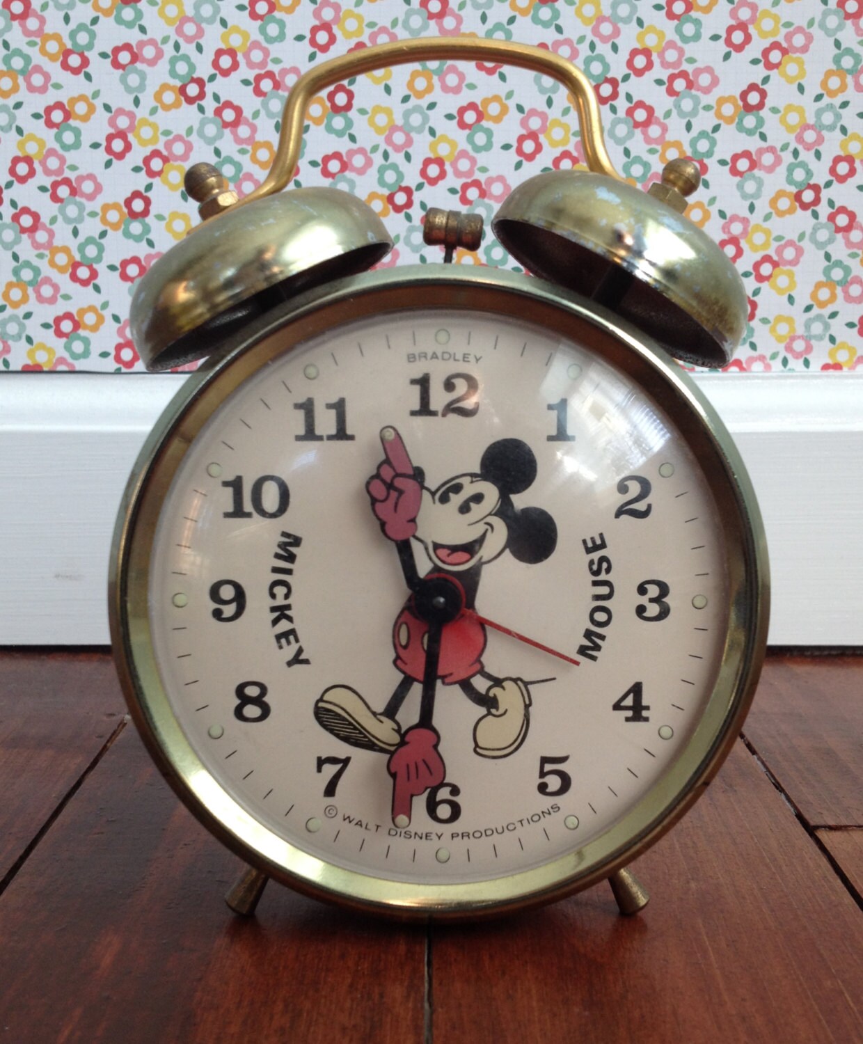 Vintage 1950's Mickey Mouse Alarm Clock by Bradley Etsy