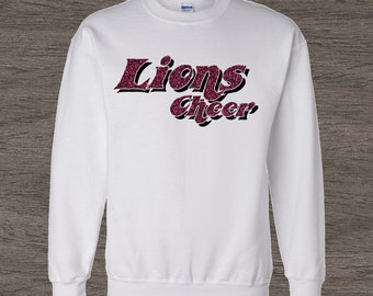 Cheer Team Sweatshirt / Custom Team Crew Neck/ Squad Shirts / Custom Team Apparel / Choose Your Own Team Colors / Cheer Camp Apparel/ Team