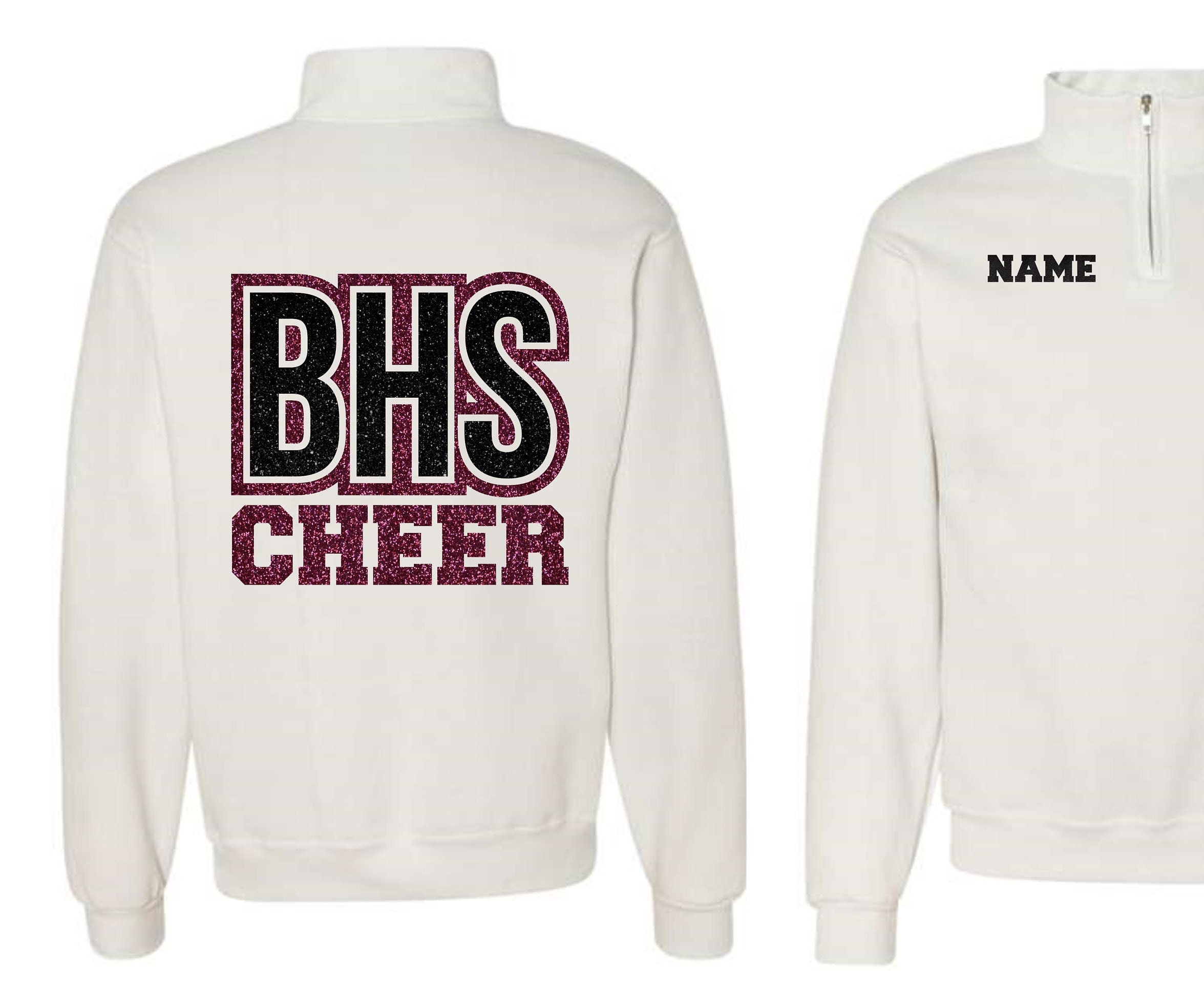 Glitter Half Zip - Etsy