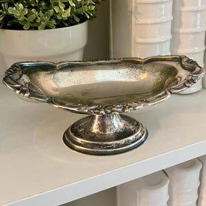 工芸品 MAPPIN & WEBB MAPPIN PLATE Pedestal Bowl Antique Mappin Webb - Etsy