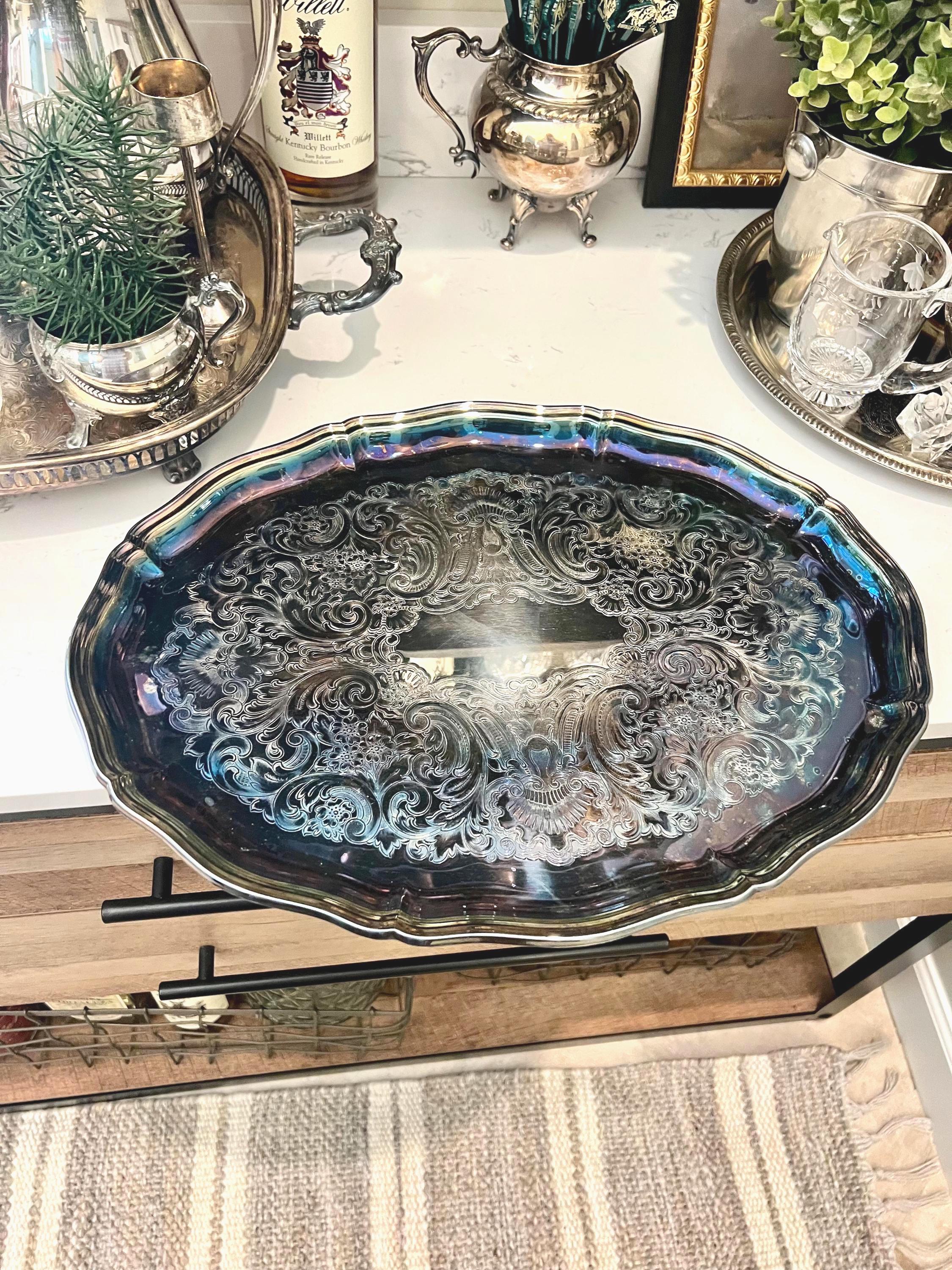 Reed Barton Silver Tray Victorian - Etsy