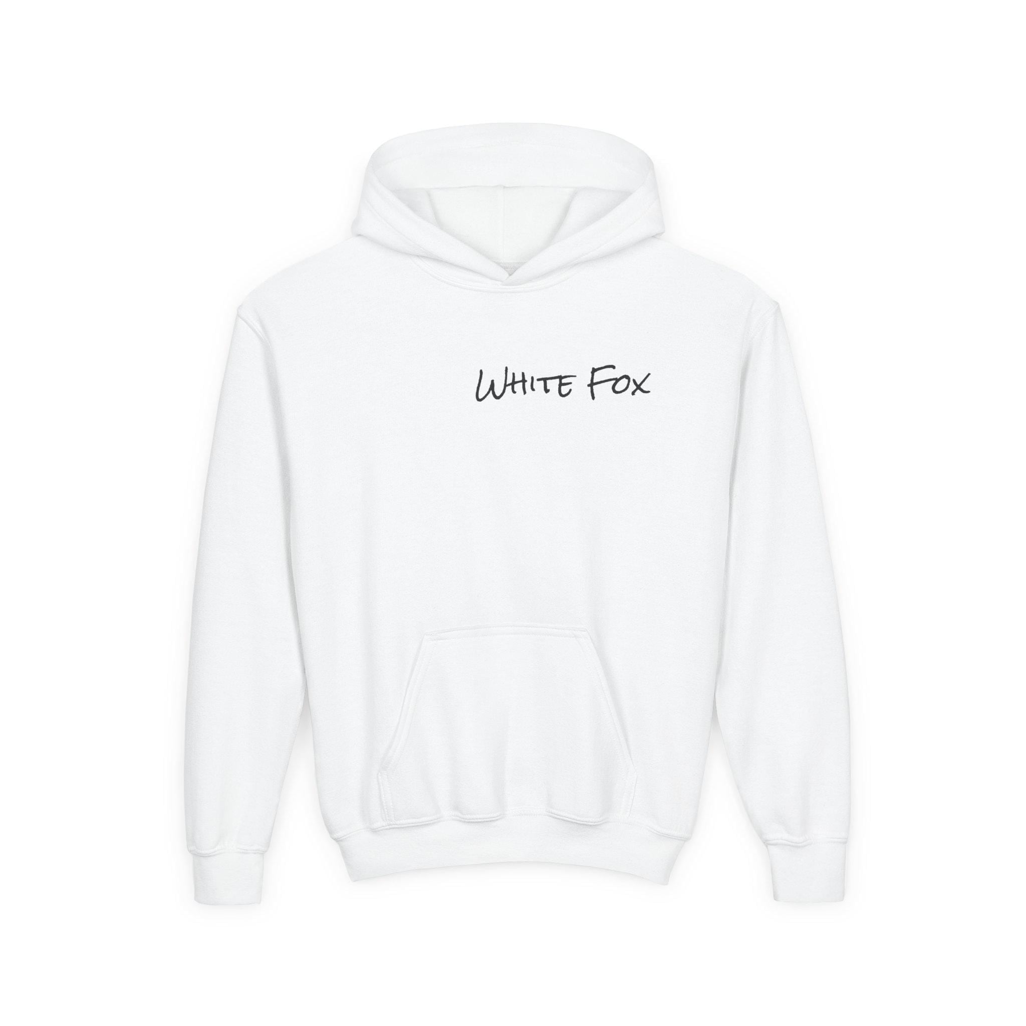 White Fox Hoodie Tik Tok Hoodie White Grey And Red White Fox