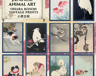 Vintage Japanese Woodblock Print by Ohara Koson | High-Resolution Digital Download