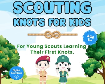 Scouting Knoten-Anleitung für Kinder | Knotenknüpfen eBook (PDF) | Knoten Karteikarten