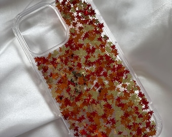 Handgjort glitterfodral för lönnlöv