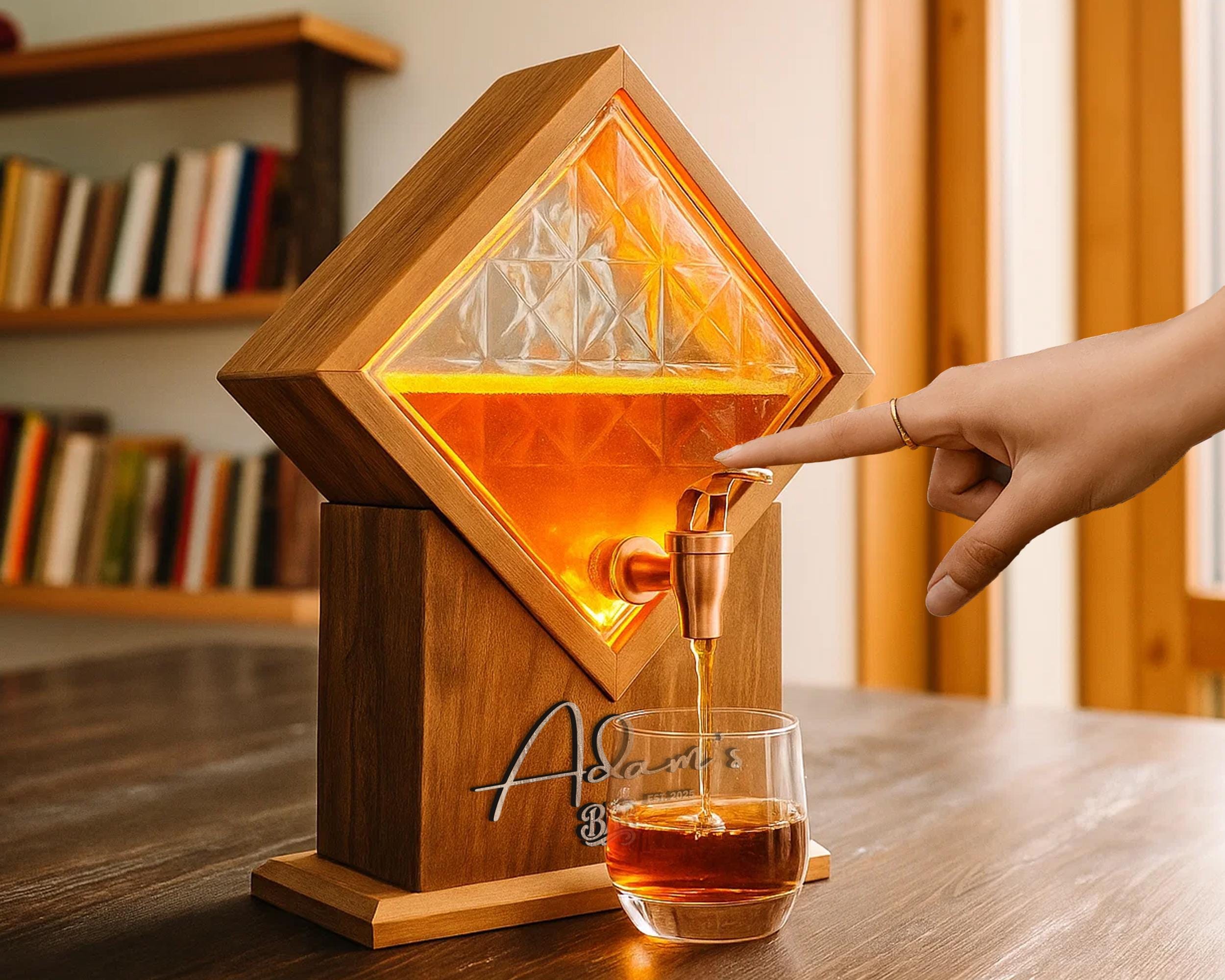Whiskey bottle stand - Etsy 日本