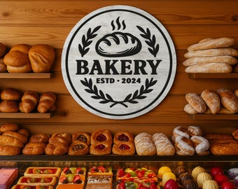 Custom Business Logo Sign | Round Wooden Office Sign | Rustic Shop Sign | Personalized Laser Cut Rustic Sign