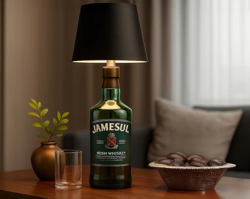 Lámpara de botella inalámbrica / Pantalla LED recargable con 3 modos de luz / Idea única para decoración de bares y hogares