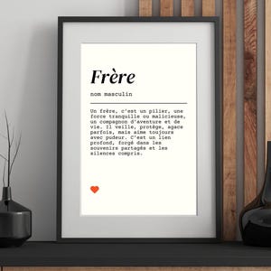 “Brother” Poster – Brotherly Definition to Print – A4 Digital Poster