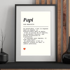 “Papi” Poster – Symbolic and touching definition – Digital poster to print