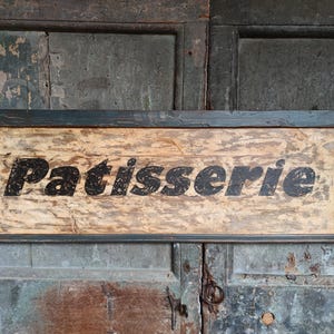 Vintage-Style Pastry Shop Advertising Sign - Home & Furniture - Home & Decor