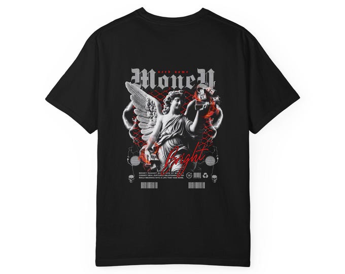 Garment-Dyed Graphic Tee: Unisex Ring-Spun Cotton T-Shirt