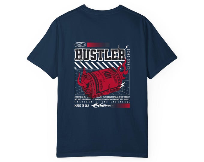 Hustler Graphic Tee: Unisex Cotton T-Shirt - Motivational Streetwear