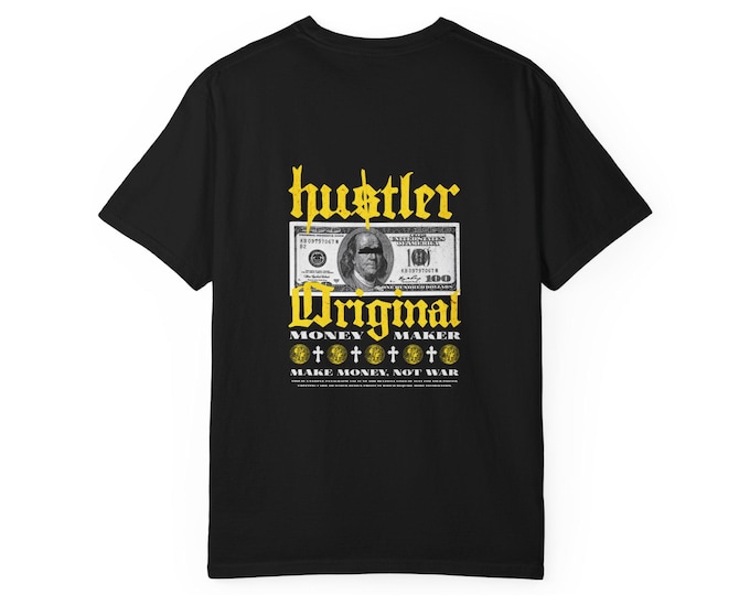 Hustler Graphic Tee, Unisex T-Shirt, Streetwear Fashion, Gift for Entrepreneurs, Casual Outfit