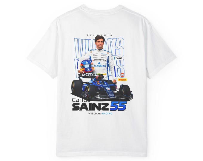Vintage Racing Car T-Shirt: Carlos Sainz Fan Gift