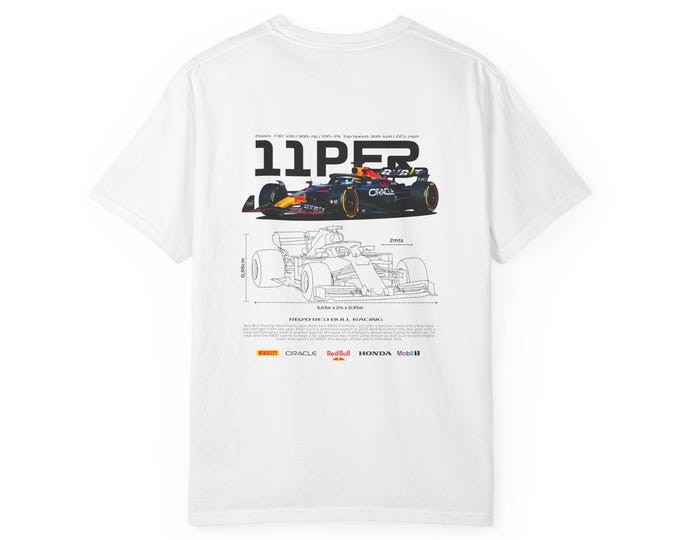 Formula 1 Inspired Unisex T-shirt, Casual Streetwear, Racing Fan Gift, Sporty Tee, Unique Car Print, Everyday Wear