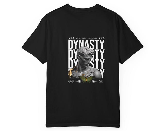 Unisex Garment-Dyed Graphic Tee: Vintage-Inspired Streetwear