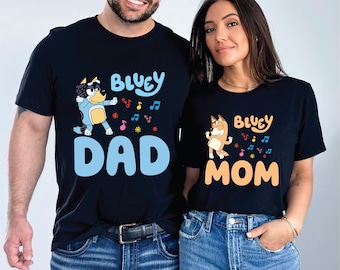 Mom Dad Matching Shirts Family Party Shirt Birthday Party T-Shirt Bday Tee Family Team Outfits Funny Tees Mom Shirt Dad Tee