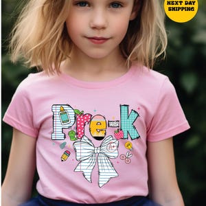 Pre-K Back To School Shirt, PreK First Day of School Tee 1st Day Of School PreK T-Shirt, Pre-Kindergarten Teacher Shirt Back to School Tee