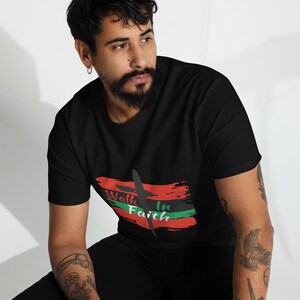 Walk in Faith - premium heavyweight tee