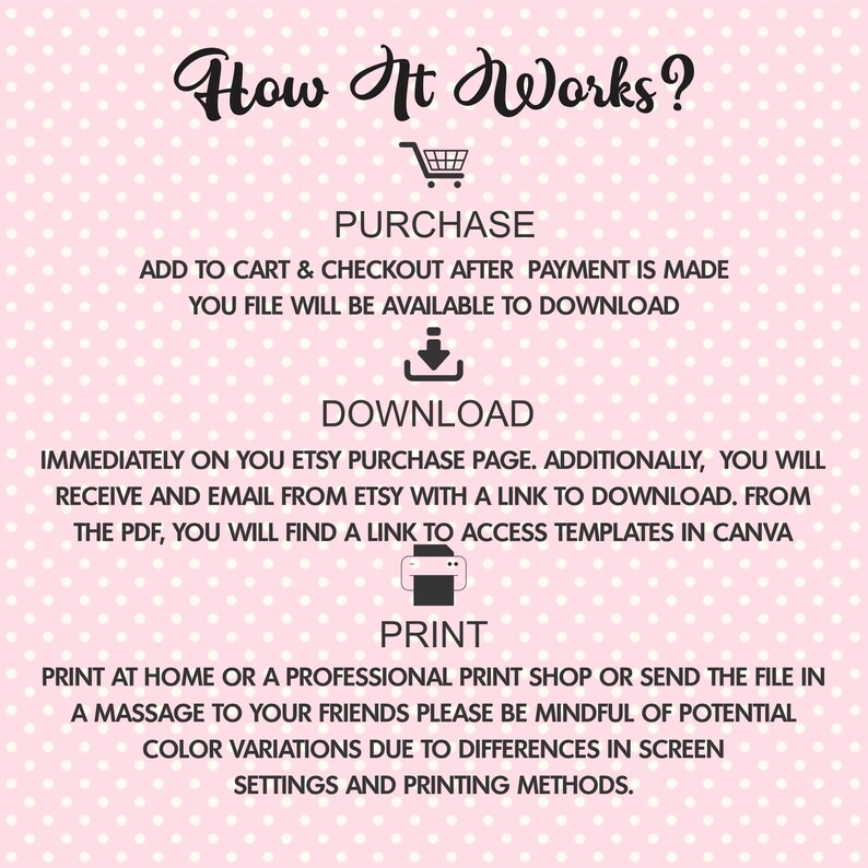 Cheerful Minnie Birthday Backdrop. Instructions- Step 1   Purchase, add to cart, and checkout. Step 2   Download your file from the order page Step 3. In Pdf you will find the link to access Canva Template. Step 4   Print at home or at a professional print shop."