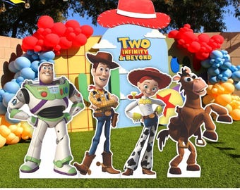 Life Size Cutout Toy Story Birthday Standee Boys Theme Party Decor Printables Bday Signage Son Event Photo Display Props Kids Celebration TS
