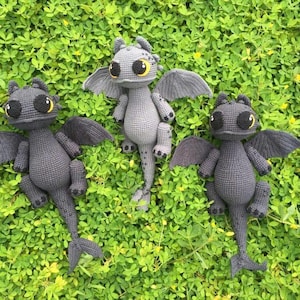 手編みのトゥースレスドラゴンぬいぐるみ | 映画にインスパイアされたコレクターズアイテム | 子供向けギフト＆ホームデコレーション