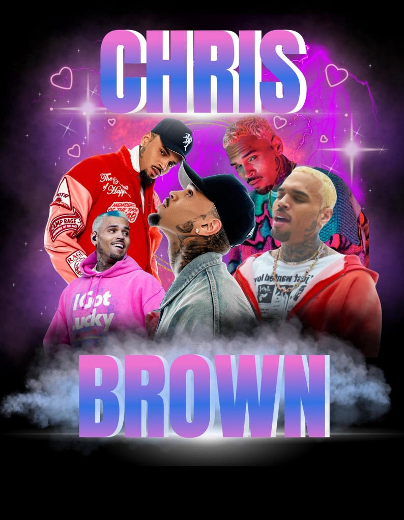 Chris Brown Fan Art | Vibrant Digital Colla…