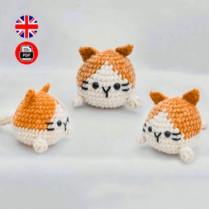 Amigurumi Cat Crochet Pattern Plushie Cat PDF Digital Pattern Kids Toys Beginner Crochet Pattern Lovers Gift