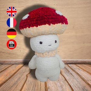 Mushroom Crochet Pattern: Amigurumi Toy & Hat (PDF Pattern)