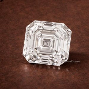 Old Mine Asscher Cut Loose Diamond, EF-VS Clarity Lab Diamond Jewelry, Solitaire Loose Handcrafted Diamond, Lab Grown Diamond Gift For Her