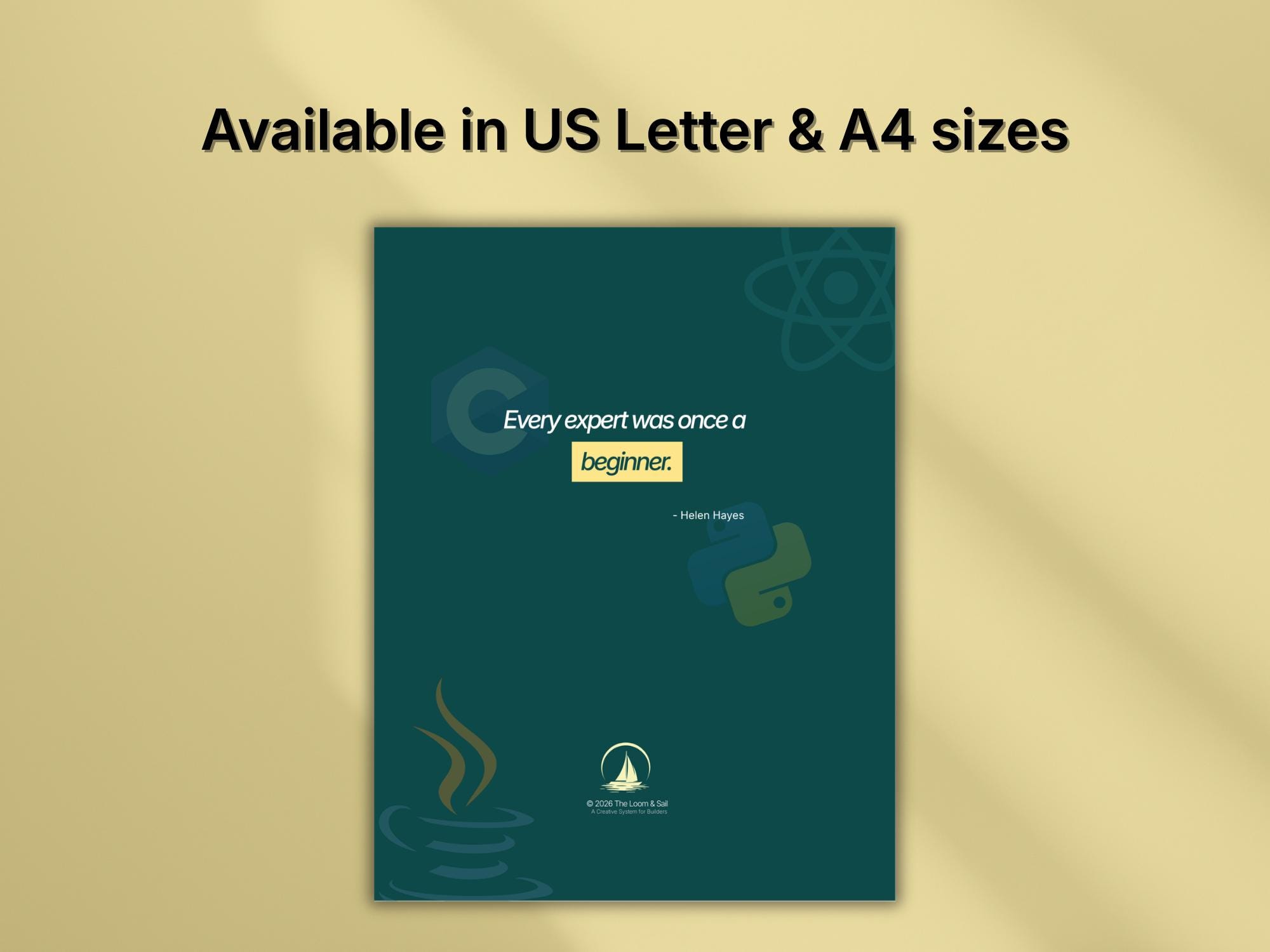 Coding Journal Printable PDF for Programmers, Developer Study Planner ...