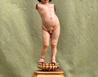 サント・ニーニョのかぎ針編み人形：カトリックの幼子イエス 