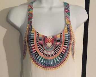 Billabong Embroidered Gauze Maxi Dress XS