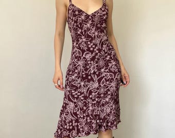 Vintage Boho Floral Slip Dress