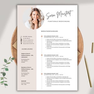 Bewerbungsvorlage, Lebenslauf Vorlage Word, Pages, Canva Moderner Lebenslauf, Anschreiben, Anlagen, Deckblatt, Motivationsschreiben