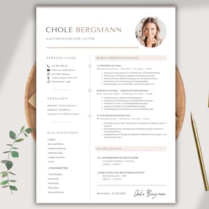 Bewerbungsvorlage Deutsch, Lebenslauf Vorlage ( Word, Pages, Canva ) Cv Vorlage Anschreiben, Anlagen, Deckblatt, Motivationsschreiben.