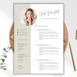 Bewerbungsvorlage auf Deutsch, Lebenslaufvorlage in Word, Canva och MacPages, Lebenslaufvorlage, Anschreiben-Anhänge,Motivationsschreiben