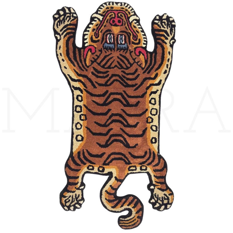 Tiger Rug - Etsy