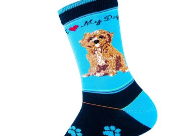 Cavapoo Dog Frauen Neuheit Socken - 9-11