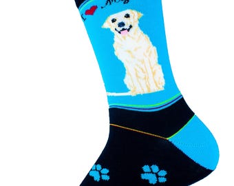 Labrador Yellow Dog Women Novelty Socks - 9-11