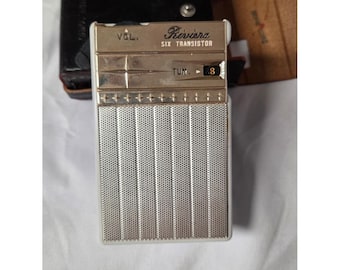 Vintage Riviera 6 Transistor Radio With Original Matching Case