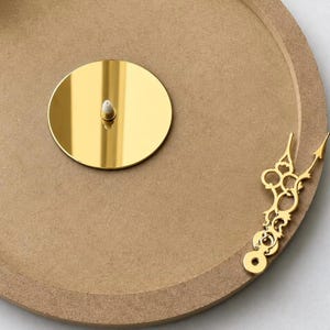 Mirror Acrylic Clock Centerpiece, Clock Center Disc, Round Mirror Insert, DIY Resin Clock Decor