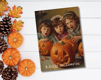 1910 年頃の印刷可能なヴィンテージ ハロウィン カード - Etsy 日本