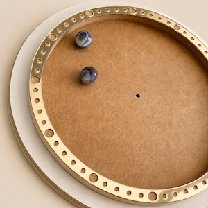 Mirror Acrylic Orbit Clock Frame, Gold & Silver Clock Ring, Resin Clock Frame, DIY Clock Border, Modern Clock Supplies, Clock Making Parts
