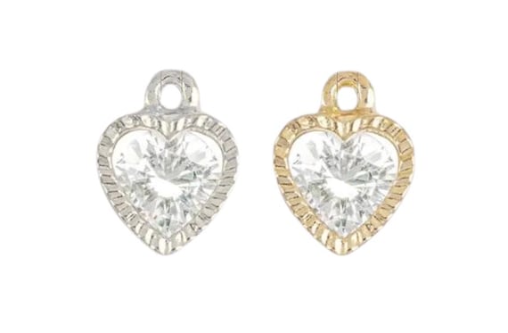 Diamond Heart Charm