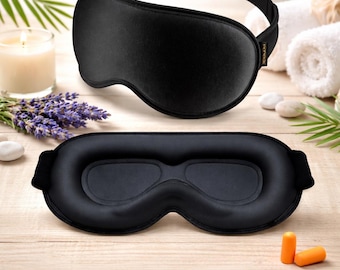 Gewichtete Schlafmaske - Lavendel Aromatherapie, Stressabbau, Tiefschlafhilfe